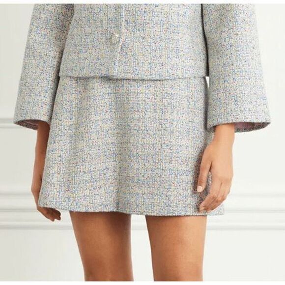 Hill House Olivia Rainbow Tweed Short A Line Skirt XS Preppy Twee Whimsigoth - Picture 9 of 12